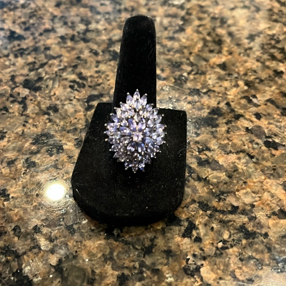Karis Tanzanite Floral Spray Ring